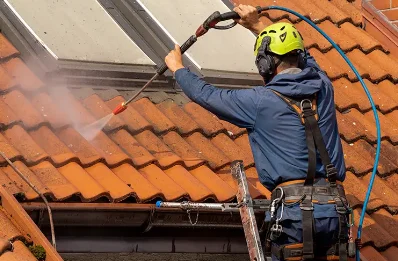 Démoussage et hydrofuge de toiture à Sarraziet